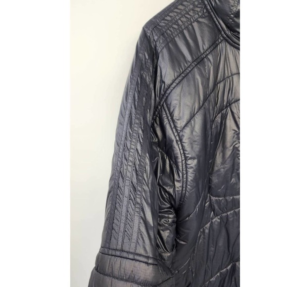 Men's Adidas 3 Stripe TS Climaproof Puffer Black On‎ Black Jacket Size XL - Picture 4 of 10